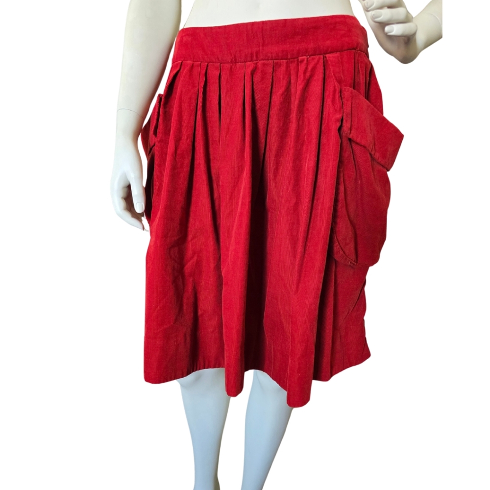 Anthropologie Maeve Corduroy Skirt with pockets